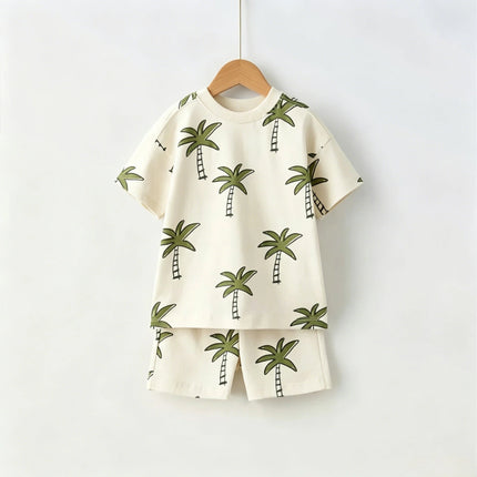 Tracksuit Baby Boy Beach Coconut Casual Tracksuit Set - Tracksuit - Lzlltt - Mad Fly Essentials