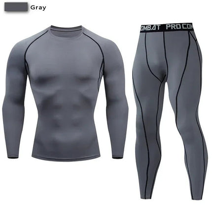 Tracksuit Men Compression Sportswear Yoga Sets - Tracksuit - Day South Valley - Mad Fly Essentials