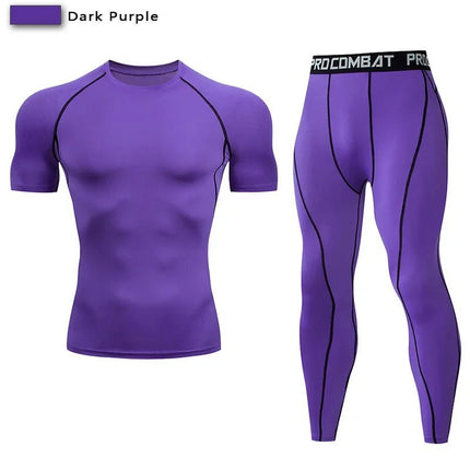 Tracksuit Men Compression Sportswear Yoga Sets - Tracksuit - Day South Valley - Mad Fly Essentials