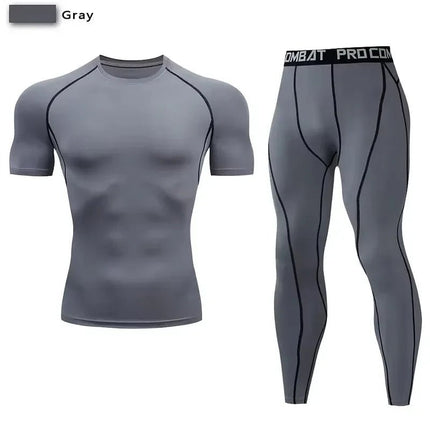 Tracksuit Men Compression Sportswear Yoga Sets - Tracksuit - Day South Valley - Mad Fly Essentials