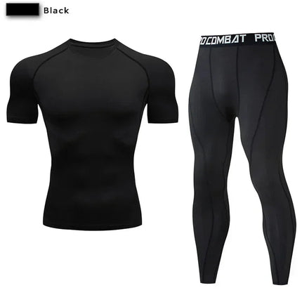 Tracksuit Men Compression Sportswear Yoga Sets - Tracksuit - Day South Valley - Mad Fly Essentials