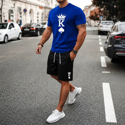 Tracksuit Men Fashion King Crown Spade Tracksuit Sets - Tracksuit - BKLD - Mad Fly Essentials