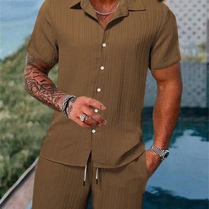 Tracksuit Men Solid Color Short Fitness Set Tracksuit Set - Tracksuit - TFanJump - Mad Fly Essentials
