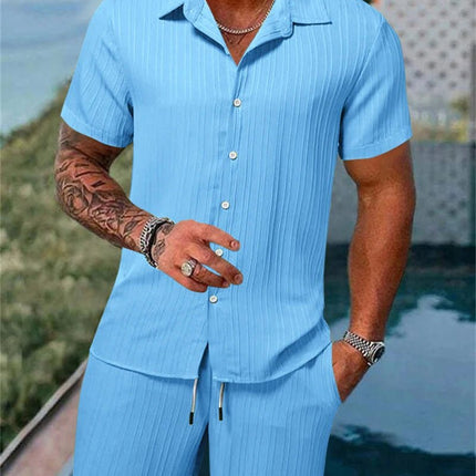 Tracksuit Men Solid Color Short Fitness Set Tracksuit Set - Tracksuit - TFanJump - Mad Fly Essentials
