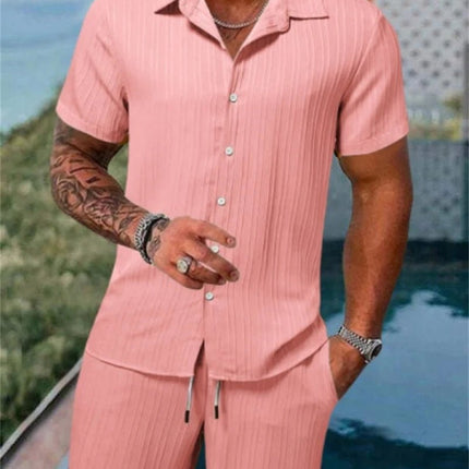 Tracksuit Men Solid Color Short Fitness Set Tracksuit Set - Tracksuit - TFanJump - Mad Fly Essentials