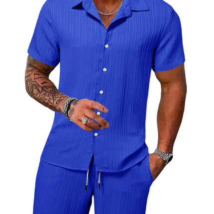 Tracksuit Men Solid Color Short Fitness Set Tracksuit Set - Tracksuit - TFanJump - Mad Fly Essentials