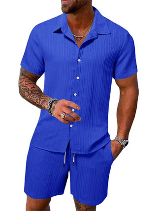 Tracksuit Men Solid Color Short Fitness Set Tracksuit Set - Tracksuit - TFanJump - Mad Fly Essentials