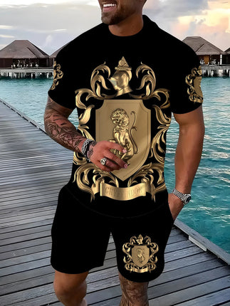 Tracksuit Men Summer Short Baroque Tracksuit Set - Tracksuit - Polaris - Mad Fly Essentials