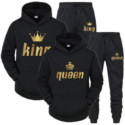 Tracksuit Men Women White Black King Queen Tracksuit Set - Tracksuit - VIPOL - Mad Fly Essentials