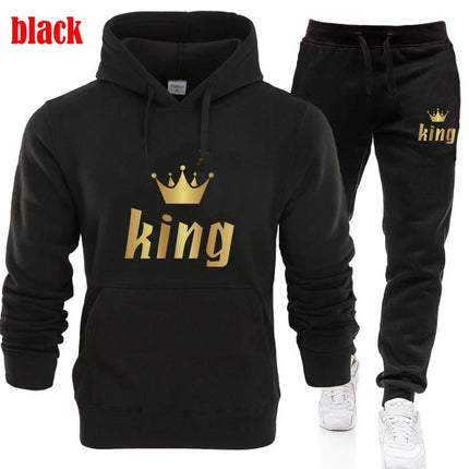 Tracksuit Men Women White Black King Queen Tracksuit Set - Tracksuit - VIPOL - Mad Fly Essentials
