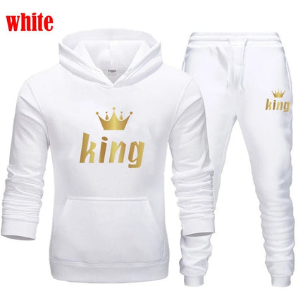 Tracksuit Men Women White Black King Queen Tracksuit Set - Tracksuit - VIPOL - Mad Fly Essentials