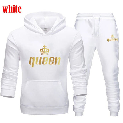 Tracksuit Men Women White Black King Queen Tracksuit Set - Tracksuit - VIPOL - Mad Fly Essentials