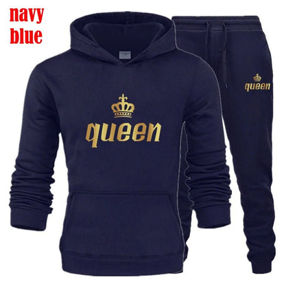 Tracksuit Men Women White Black King Queen Tracksuit Set - Tracksuit - VIPOL - Mad Fly Essentials