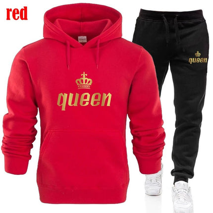 Tracksuit Men Women White Black King Queen Tracksuit Set - Tracksuit - VIPOL - Mad Fly Essentials