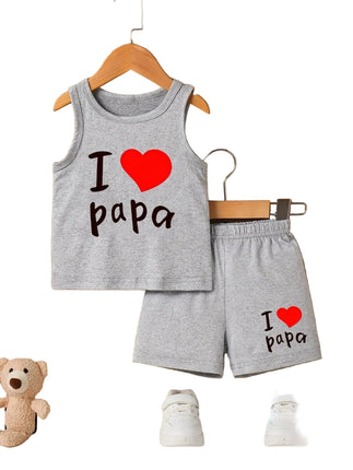Tracksuit Set Baby 3 - 24M Love Hoodies Boy Tracksuit - Tracksuit Set - KAYDEA - Mad Fly Essentials