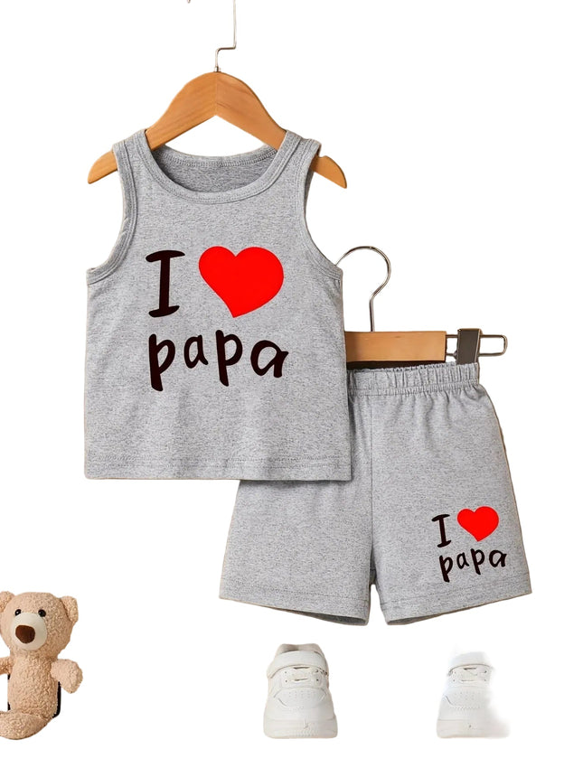Tracksuit Set Baby 3 - 24M Love Hoodies Boy Tracksuit - Tracksuit Set - KAYDEA - Mad Fly Essentials