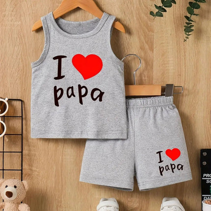 Tracksuit Set Baby 3 - 24M Love Hoodies Boy Tracksuit - Tracksuit Set - KAYDEA - Mad Fly Essentials