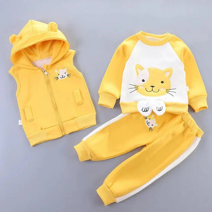Tracksuit Set Baby Animal Floral Pink Girl Tracksuit - Tracksuit Set - PatPat - Mad Fly Essentials