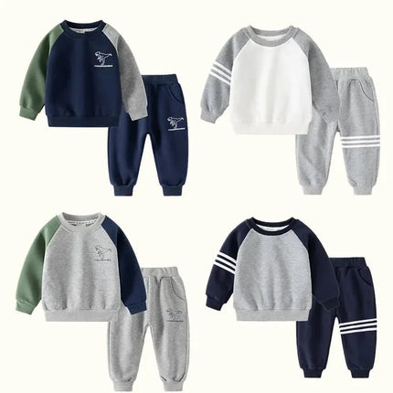 Tracksuit Set Boy 2pc Dinosaur Outfits - Tracksuit Set - AOSTA BETTY - Mad Fly Essentials