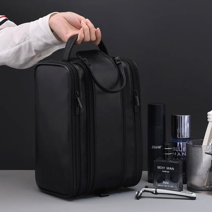 Travel Gear Men Organizer Leather Cosmetic Beauty Bag - Travel Gear - COOLOST - Mad Fly Essentials