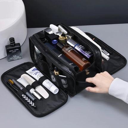 Travel Gear Men Organizer Leather Cosmetic Beauty Bag - Travel Gear - COOLOST - Mad Fly Essentials