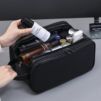 Travel Gear Men Organizer Leather Cosmetic Beauty Bag - Travel Gear - COOLOST - Mad Fly Essentials