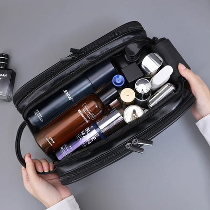 Travel Gear Men Organizer Leather Cosmetic Beauty Bag - Travel Gear - COOLOST - Mad Fly Essentials