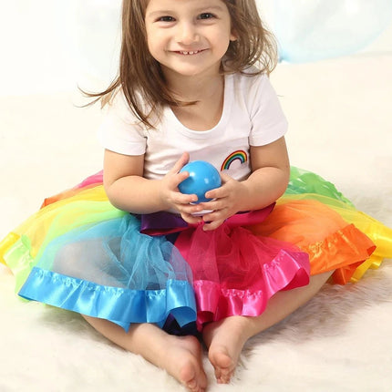 Tutu Dress Baby Girl Rainbow Ballet Dance Skirt - Tutu Dress - Baby J - Mad Fly Essentials