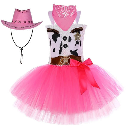 Tutu Dress Girl Cowgirl Pink Toddler Birthday Outfit - Tutu Dress - Baby J - Mad Fly Essentials