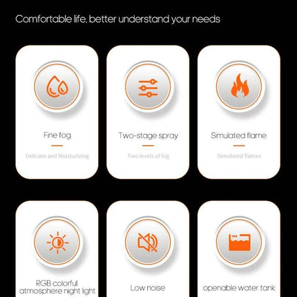 Ultrasonic Volcano 300mL USB Diffuser Home Decor - Home Decor - Kinscoter - Mad Fly Essentials