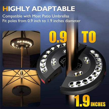 Umbrella 28 - LED USB Tent Patio Light Garden Decor - Garden Decor - LEDP - Mad Fly Essentials