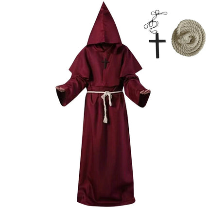 umorden Medieval Monk Hooded Cape Men Costume Wear - Costume Wear - umorden - Mad Fly Essentials