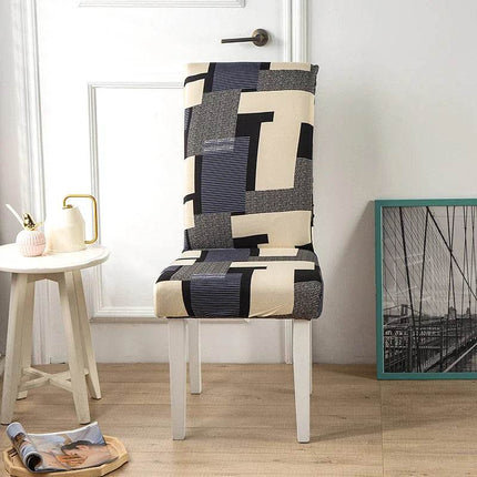 Universal Elastic Geometric Chair Slipcover - Slipcover - Housmife - Mad Fly Essentials