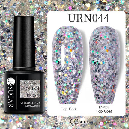 UR SUGAR 7.5ml Pink Purple Glitter Gel Polish Nail Essentials - Nail Essentials - Rosalind - Mad Fly Essentials