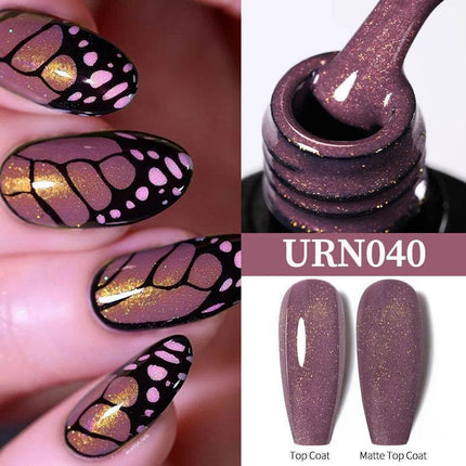 UR SUGAR 7.5ml Pink Purple Glitter Gel Polish Nail Essentials - Nail Essentials - Rosalind - Mad Fly Essentials