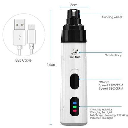 USB - Charging Dog Nail Grooming Tools Pet Essentials - Pet Essentials - Smart Cat - Mad Fly Essentials