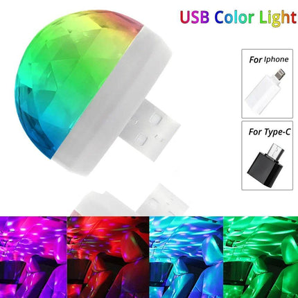 USB DJ RGB Mini LED Party Light - LED Party Light - HVIERO - Mad Fly Essentials