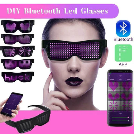 USB Futuristic Eyewear LED Luminous Sunglasses Party Essentials - Party Essentials - Sololandor - Mad Fly Essentials