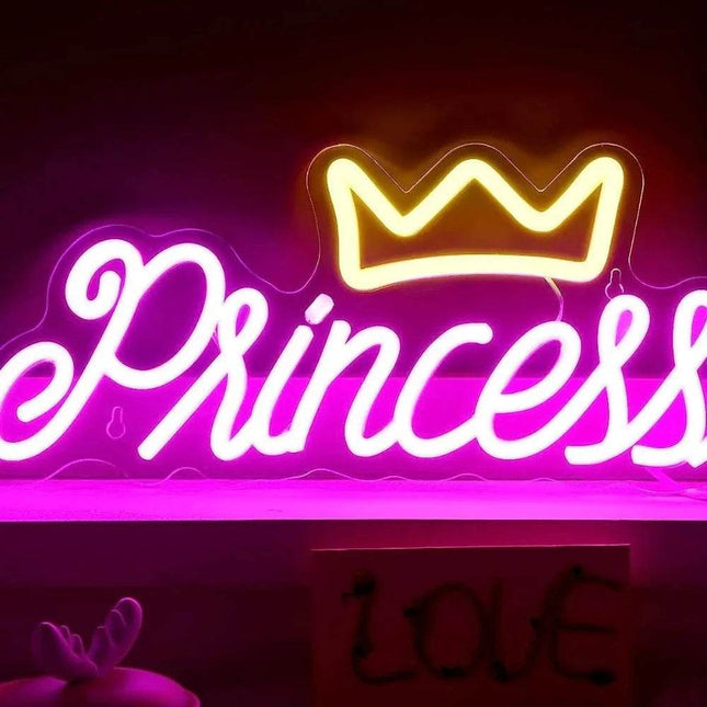 USB Powered LED Princess Wall Sign Decor - Sign Decor - Acosh neon - Mad Fly Essentials
