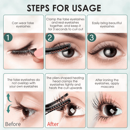 USB Rechargeable Electric Eyelash Curler Hair Accessories - Hair Accessories - LANBENA - Mad Fly Essentials