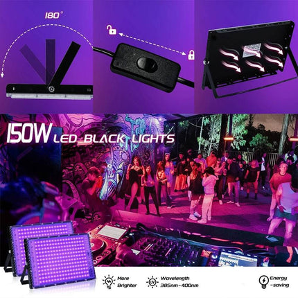 UV Black Light 50-150W Outdoor LED floodlight - Mad Fly Essentials
