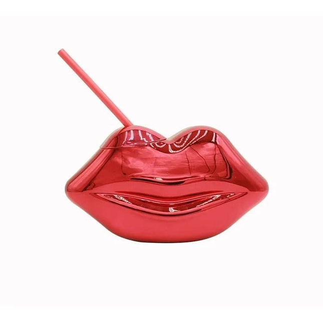 Valentines Day Lip Retro Straw Cups Party Essentials - Party Essentials - Amorcome - Mad Fly Essentials