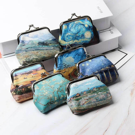 Van Gogh Floral Small Coin Purse Women Accessories - Women Accessories - MIYAHOUSE - Mad Fly Essentials