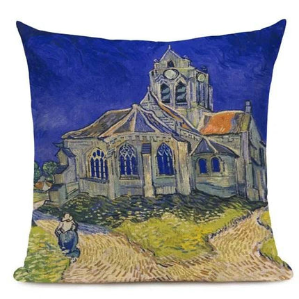 Van Gogh Oil Painting Art 45x45CM Throw Pillow - Throw Pillow - Starlight - Mad Fly Essentials