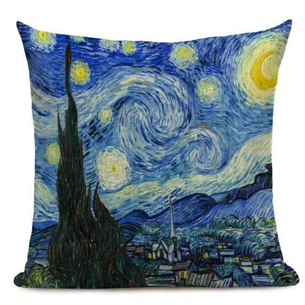 Van Gogh Oil Painting Art 45x45CM Pillow Cover - Mad Fly Essentials