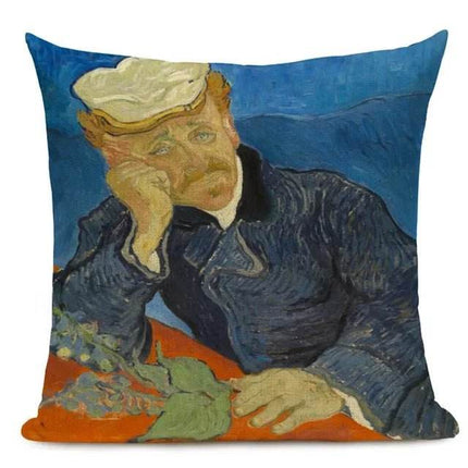 Van Gogh Oil Painting Art 45x45CM Throw Pillow - Throw Pillow - Starlight - Mad Fly Essentials