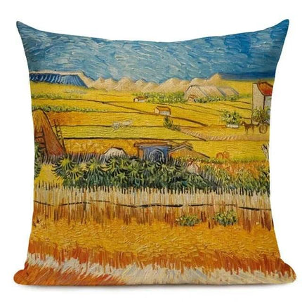 Van Gogh Oil Painting Art 45x45CM Throw Pillow - Throw Pillow - Starlight - Mad Fly Essentials