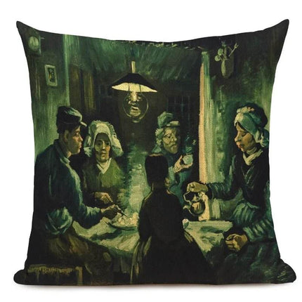 Van Gogh Oil Painting Art 45x45CM Throw Pillow - Throw Pillow - Starlight - Mad Fly Essentials