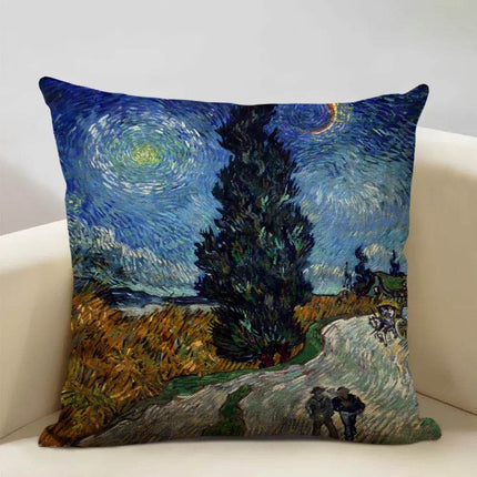 Van Gogh Sunflower Starry Night Throw Pillows Decor - Pillows Decor - Starlight - Mad Fly Essentials