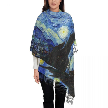 Van Gogh Tassel 3D Scarf - Mad Fly Essentials